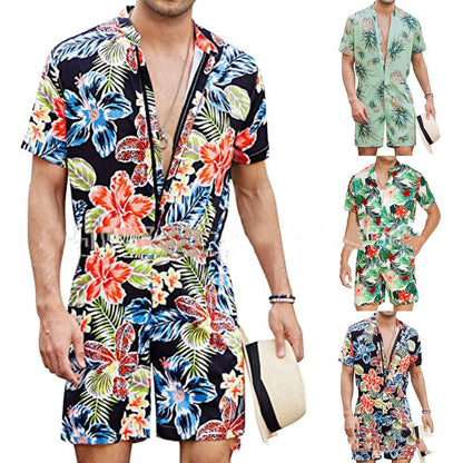 Casual Loose Digital Summer Beach Shorts Men
