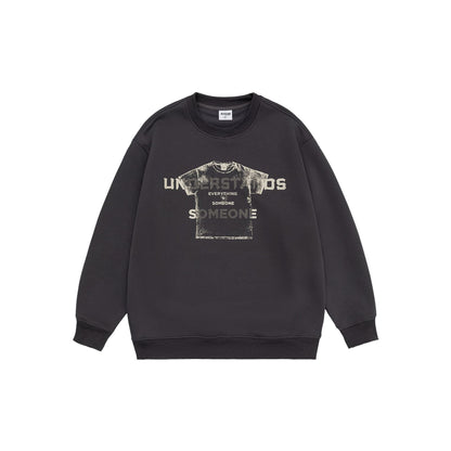 Design Sense Printed Crew Neck Sweatshirt Men
