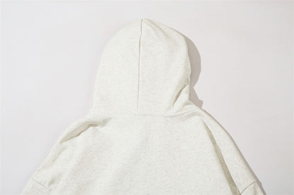 Simple Embroidery Letter Pullover Sweatshirt Men
