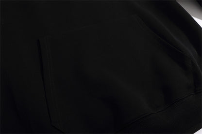 Solid Color Fashion Hooded Sweatshirt Men