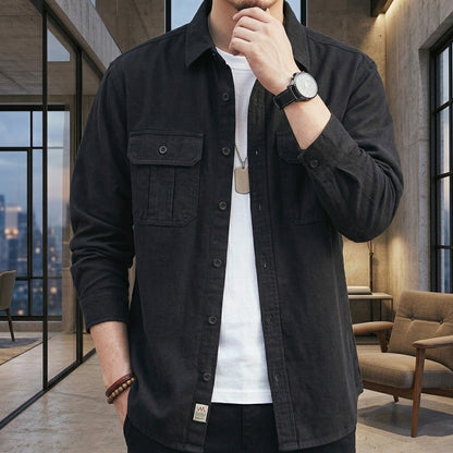 DUAL POCKET COTTON FIELD SHIRT