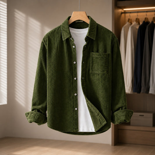 CORDUROY CHEST POCKET SHIRT
