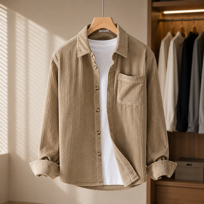 CORDUROY CHEST POCKET SHIRT