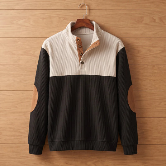 BUTTON NECK SWEATER