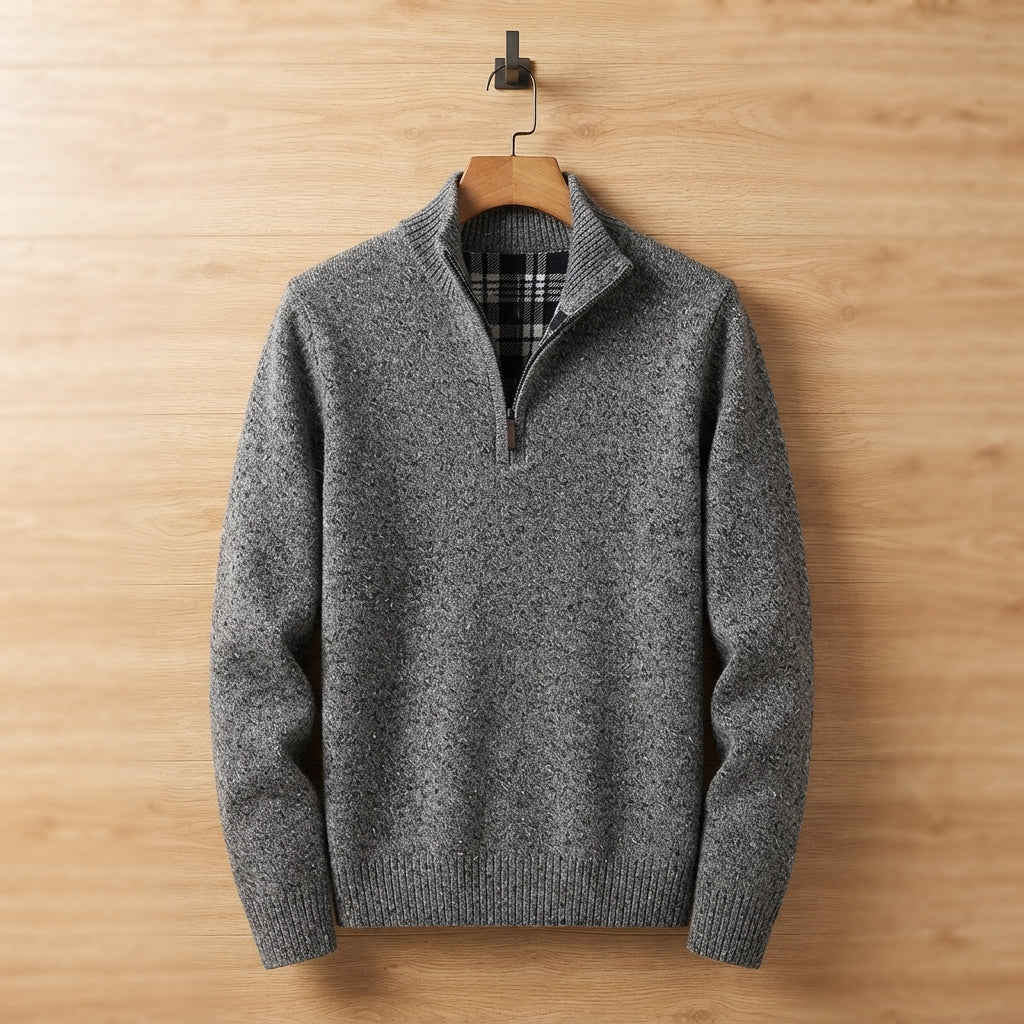 FLEECE LINED SWEATER