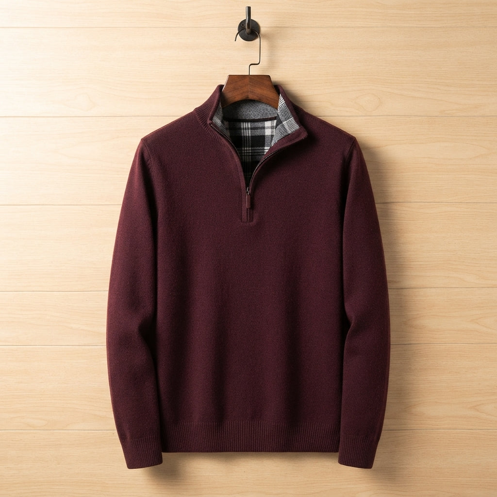 FLEECE LINED SWEATER