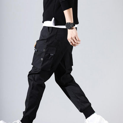 2022 Men Cargo Pants Hip Hop Harem Joggers Pants Male Trousers Mens Multi-pocket Cargo Pants Skinny Fit Sweatpant pantalones