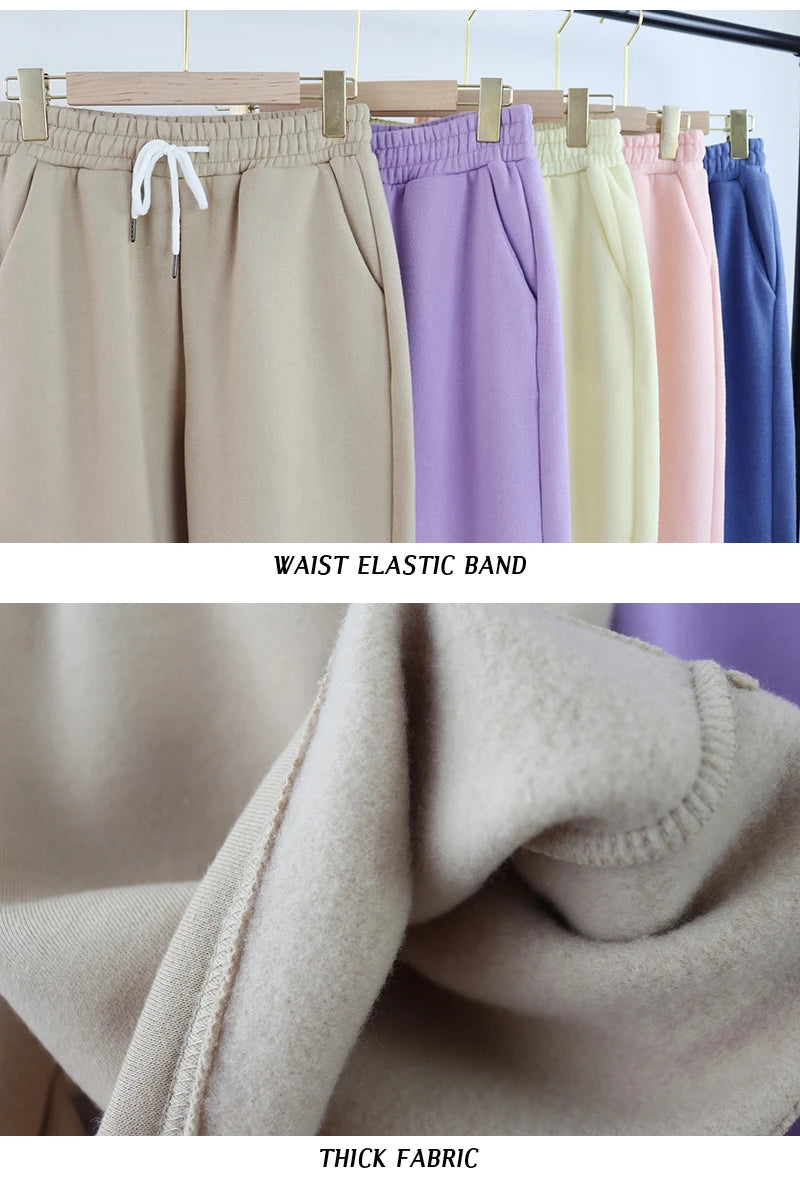 Spring autumn 2 Piece Set Women Casual Round Neck Long Sleeve Hoodies High Waist sweatpants Tracksuit Women workout sportswear