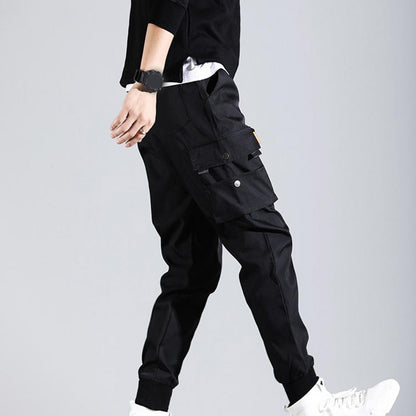 2022 Men Cargo Pants Hip Hop Harem Joggers Pants Male Trousers Mens Multi-pocket Cargo Pants Skinny Fit Sweatpant pantalones
