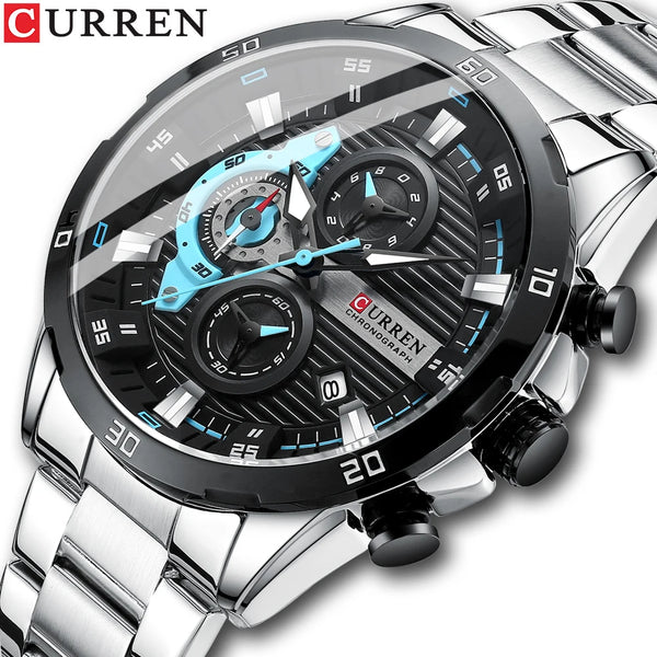 CURREN Men’s Stainless Steel Chronograph Watch