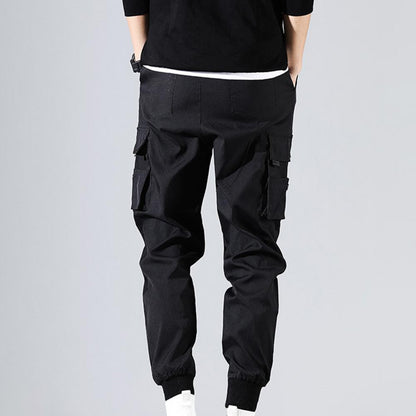 2022 Men Cargo Pants Hip Hop Harem Joggers Pants Male Trousers Mens Multi-pocket Cargo Pants Skinny Fit Sweatpant pantalones