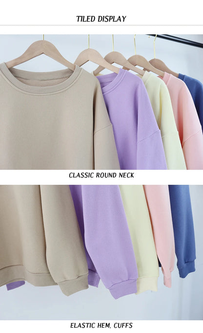 Spring autumn 2 Piece Set Women Casual Round Neck Long Sleeve Hoodies High Waist sweatpants Tracksuit Women workout sportswear