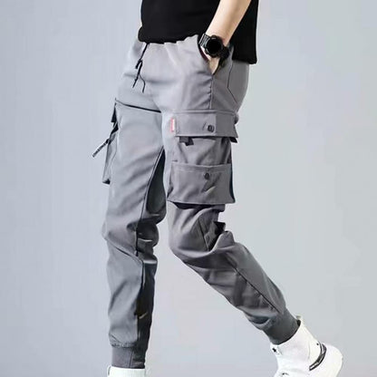 2022 Men Cargo Pants Hip Hop Harem Joggers Pants Male Trousers Mens Multi-pocket Cargo Pants Skinny Fit Sweatpant pantalones