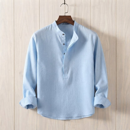 RELAXED MANDARIN SHIRT