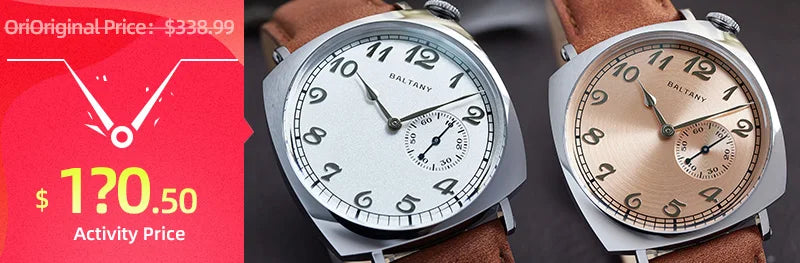 Baltany Calendar Field Wristwatches 32mm S2049 NH35 Sapphire Crystal Luminous 10ATM Stainless Steel Automatic Mechanical Watches
