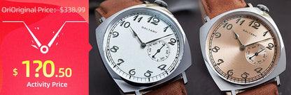 Baltany Calendar Field Wristwatches 32mm S2049 NH35 Sapphire Crystal Luminous 10ATM Stainless Steel Automatic Mechanical Watches