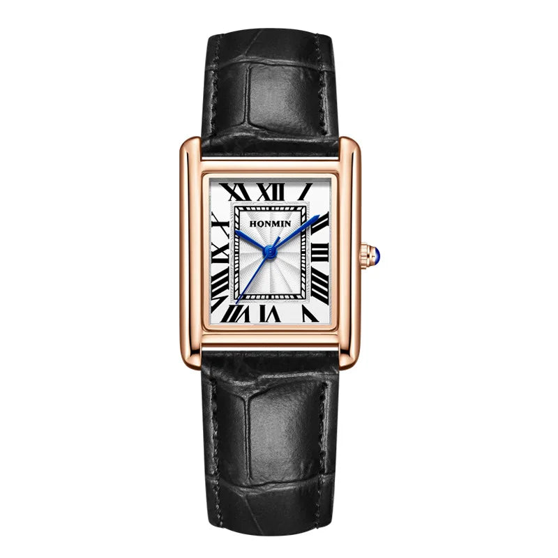 Square Quartz Watch Tank Men