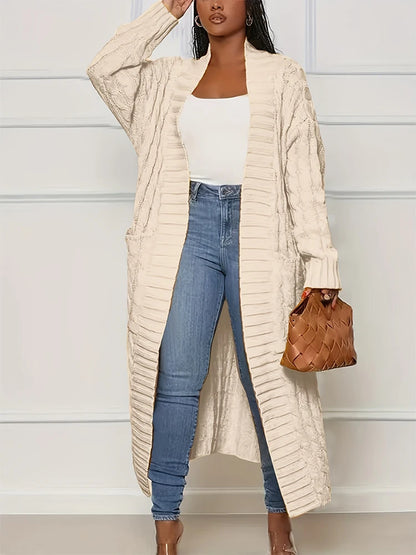 CozyFall Long Knit Cardigan