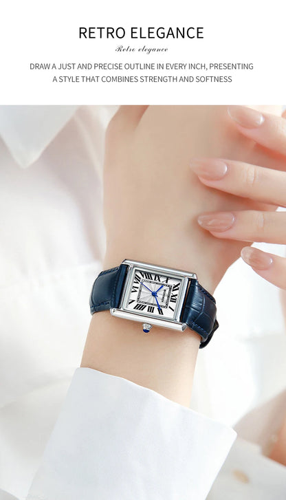 Square Quartz Watch Tank Men