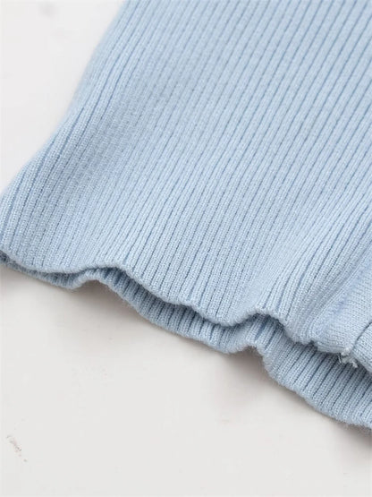 Tossy Knit Fashion 2 Piece-Set Trousers Hoodie Tracksuit Women Crop top Knitwear And Women's Pants Sets Female Trousers Outfits