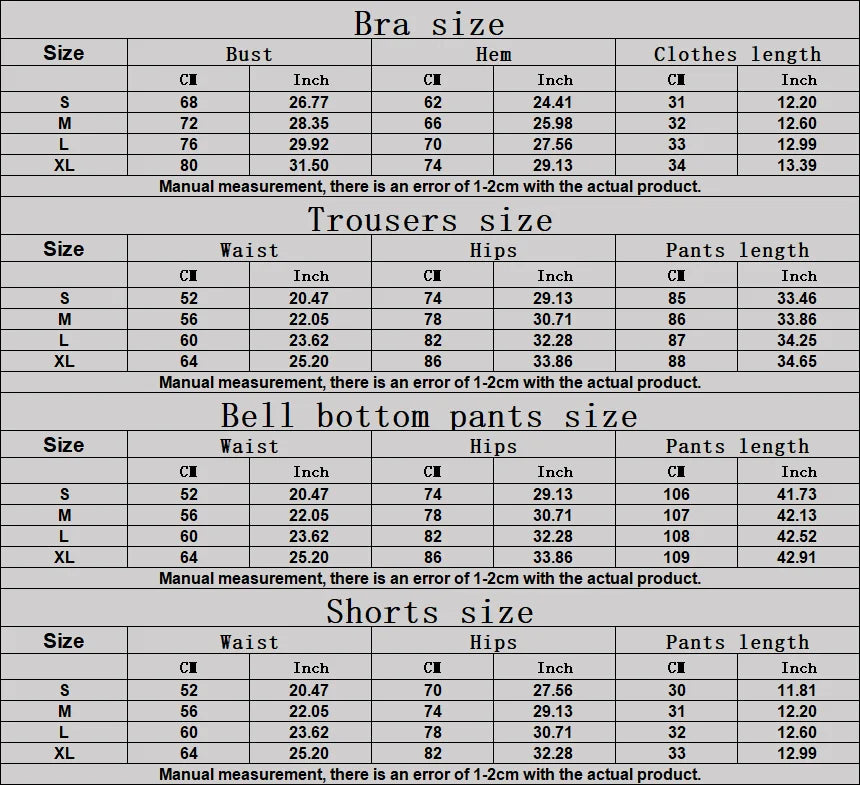 Women's Clothes 2 Pieces Workout Tracksuit Yoga Set Sportswear Gym Clothing High Waist Bell-bottoms Sexy Fitness Bta Sports Suit