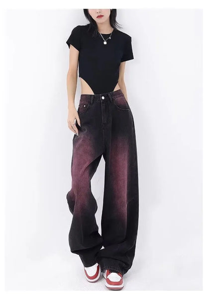 Autumn Jeans Women's Fashion Literary Trend Loose Washed Youth Fashion High Street Harajuku Women's Jeans