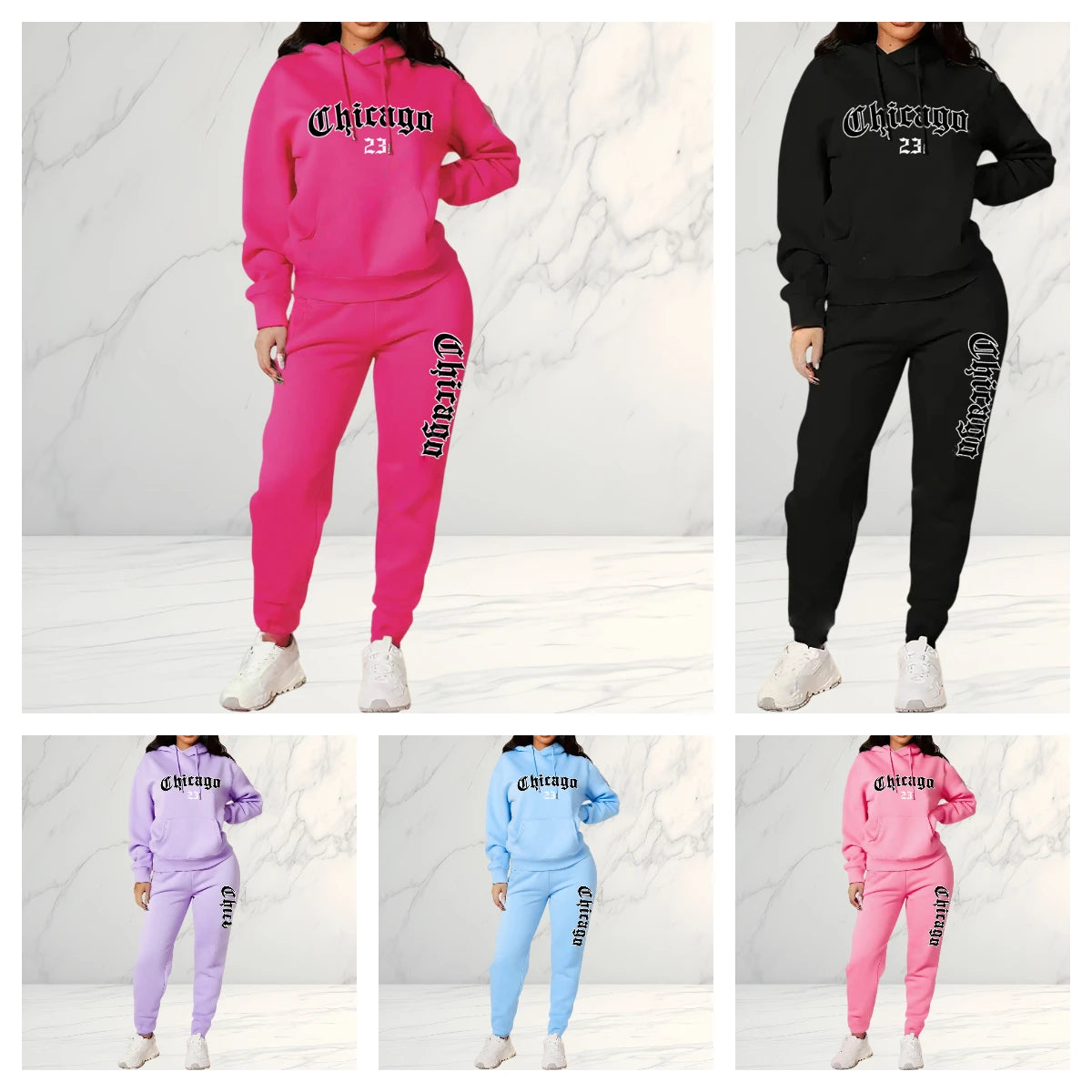 2025 Women's Letter Print Hoodie & Pants 2 Piece Set, Casual Sportswear Tracksuit for Streetwear Fashion and Daily Outerwear