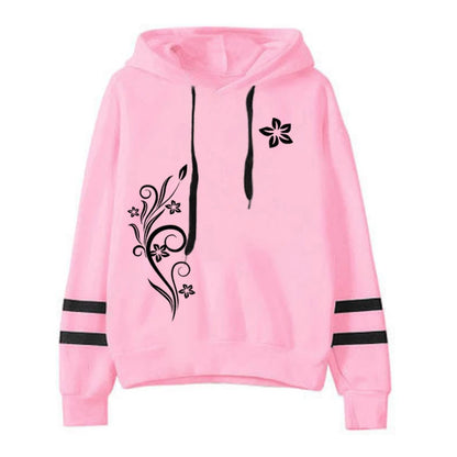 New in Womens Tracksuit Casual Print Sweatshirts Outdoors Sports Jogging Womens Clothing Single Piece Stripe Hoodies Streetwear