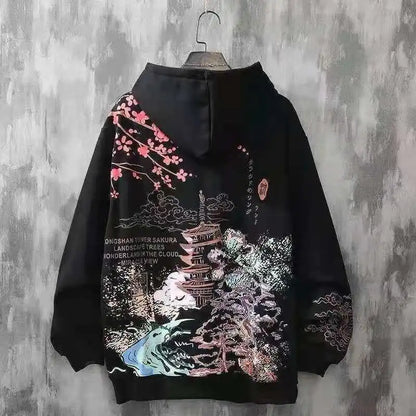 Black Tops Anime Graphic Essentials Hoodies Woman Aesthetic Korean Fashion Cute Hooded Sweat-shirts Streetwear Hoodie for Women