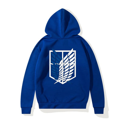 Anime Attack on Titan Printed Women Hoodies Fleece Hip Hop Casual Pullover 90s Tracksuit Unisex Streetwear Woman Hoody Clothes
