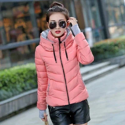 Cheap wholesale 2018 new winter  Hot selling women's fashion casual warm jacket female bisic coats T1192