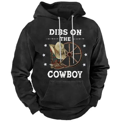 Vintage Men's Hoodie Yellowstone Park 3D Print Pullover Y2K Men's Tops Street Fashion Oversized Hoodie Casual Men's Clothing