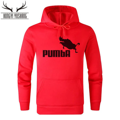 2023 Autumn/Winter Men's New Pumba Sports Print Hoodie Set Men's Fleece Sweater Casual Designer Sportswear Casual Pullover w13