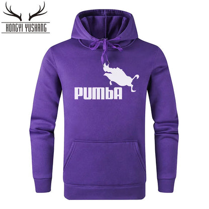 2023 Autumn/Winter Men's New Pumba Sports Print Hoodie Set Men's Fleece Sweater Casual Designer Sportswear Casual Pullover w13