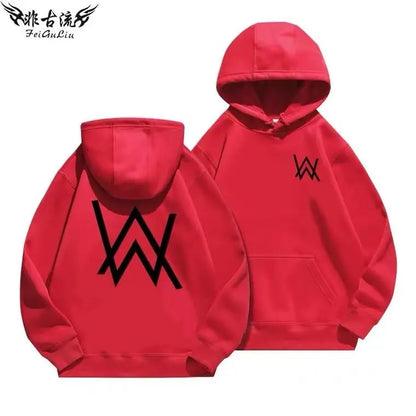 Alan Walker Hooded Sweater Electric Sound Men's Printing Coat Clothes Men's Loose Comfortable Top