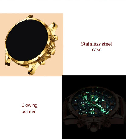 LIGE Women Watches Fashion Luxury Quartz Leather Strap Moon Phase Waterproof Luminous Wristwatch Date Business Casual Lady Clock