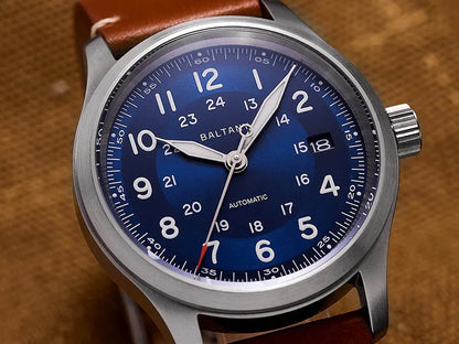Baltany Calendar Field Wristwatches 32mm S2049 NH35 Sapphire Crystal Luminous 10ATM Stainless Steel Automatic Mechanical Watches