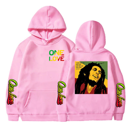 Rapper Bob Marley Hoodies Print Legend Reggae One Love Hoody Gothic Sweatshirts Men Women Fashion Sweatshirt Oversized Hoodie