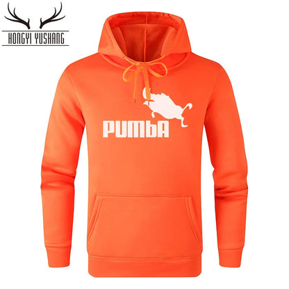2023 Autumn/Winter Men's New Pumba Sports Print Hoodie Set Men's Fleece Sweater Casual Designer Sportswear Casual Pullover w13