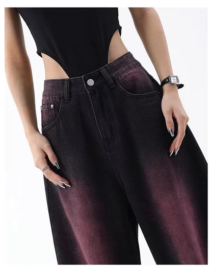Autumn Jeans Women's Fashion Literary Trend Loose Washed Youth Fashion High Street Harajuku Women's Jeans