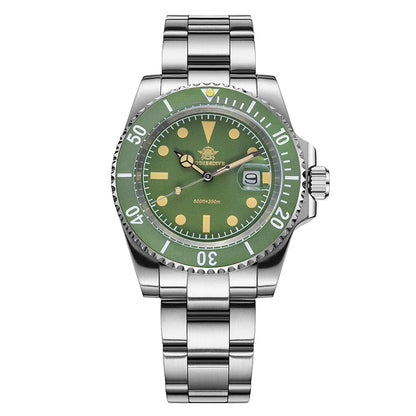 ADDIESDIVE New Watch For Men Quartz Wristwatch Ceramic Bezel Diving 200m Retro C3 Luminous 41mm Automatic Date Diver Men's Watch