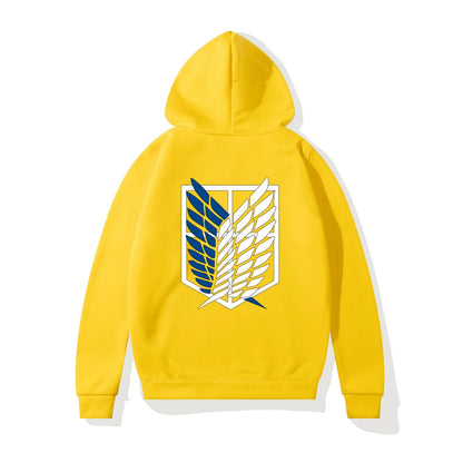 Anime Attack on Titan Printed Women Hoodies Fleece Hip Hop Casual Pullover 90s Tracksuit Unisex Streetwear Woman Hoody Clothes