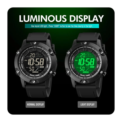 SKMEI 1762 Mens Digital Movement LED Light Countdown Wristwatch Clock relogio masculino 10Bar Waterproof Swimming Sport Watches