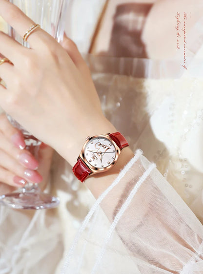 OLEVS Brand Watch Heart Shaped Waterproof Women's Quartz Watch 5580