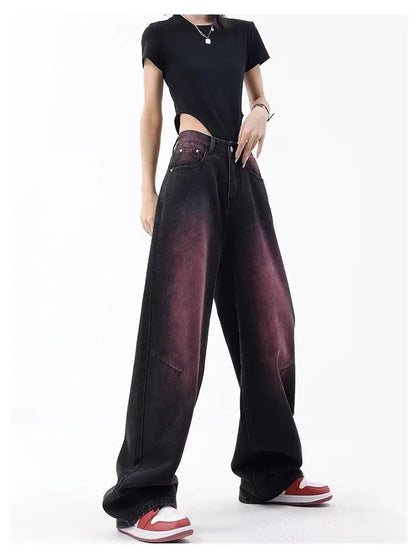 Autumn Jeans Women's Fashion Literary Trend Loose Washed Youth Fashion High Street Harajuku Women's Jeans