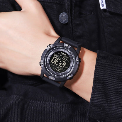 SKMEI 1762 Mens Digital Movement LED Light Countdown Wristwatch Clock relogio masculino 10Bar Waterproof Swimming Sport Watches