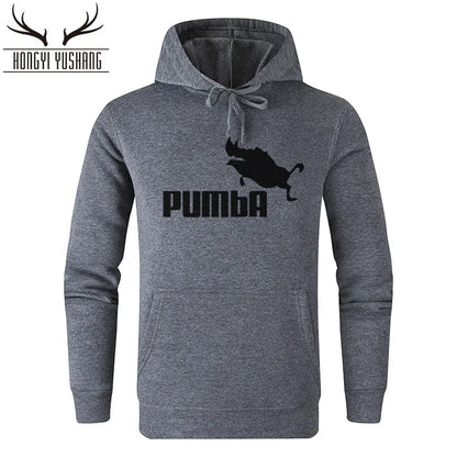 2023 Autumn/Winter Men's New Pumba Sports Print Hoodie Set Men's Fleece Sweater Casual Designer Sportswear Casual Pullover w13