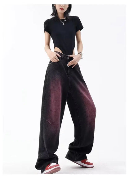Autumn Jeans Women's Fashion Literary Trend Loose Washed Youth Fashion High Street Harajuku Women's Jeans