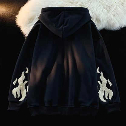 Gothic Embroidery Unisex Hoodies