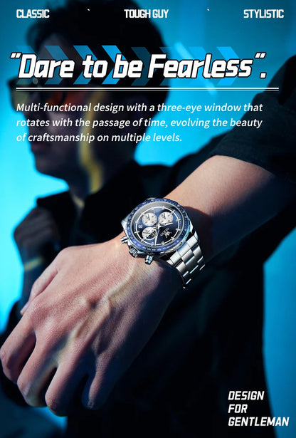 OLEVS Original Brand Men's Watches High Quality Stainless steel Waterproof Luminous Sports Date Watch for Man Reloj Hombre
